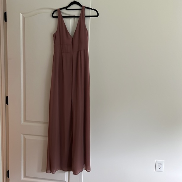 After Six Bridesmaid Dress (Style 1519) Size 6 with Extra Length- Color Sienna - Picture 2 of 4